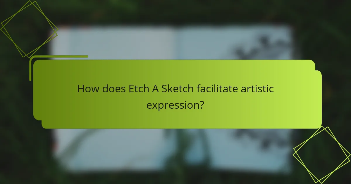 How does Etch A Sketch facilitate artistic expression?