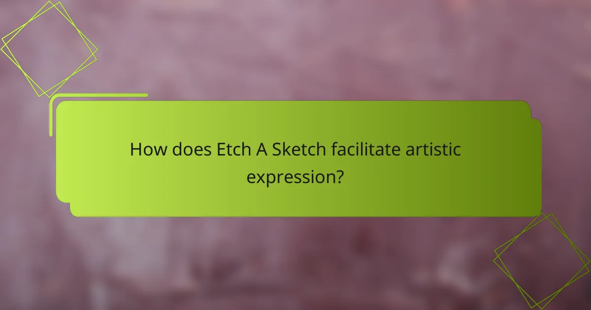 How does Etch A Sketch facilitate artistic expression?