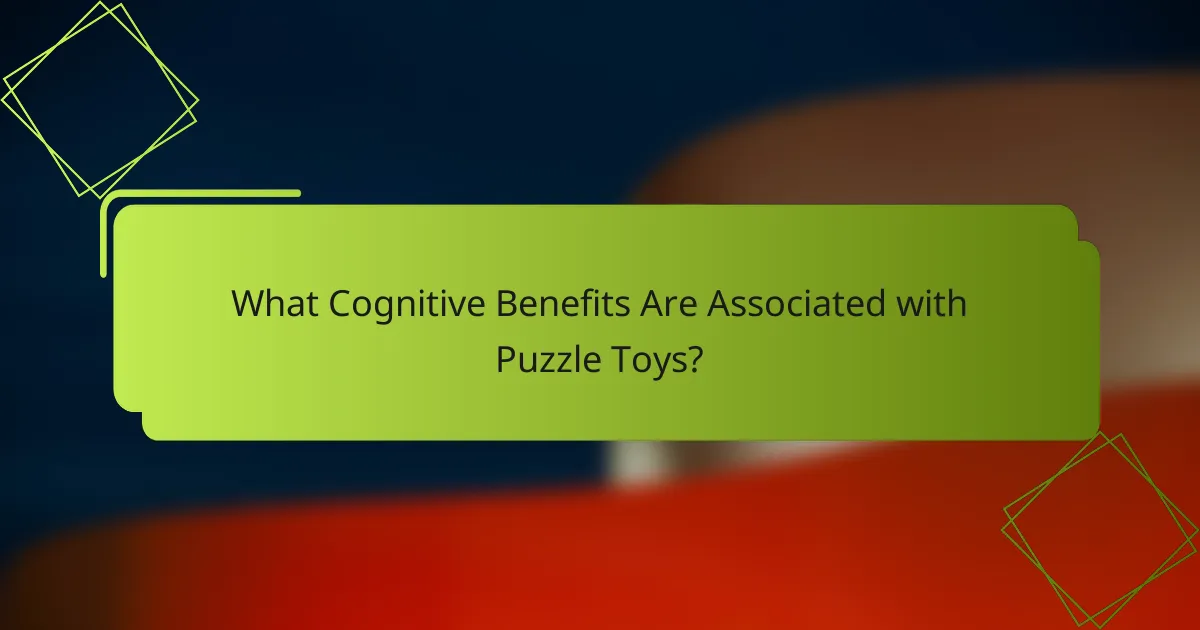What Cognitive Benefits Are Associated with Puzzle Toys?