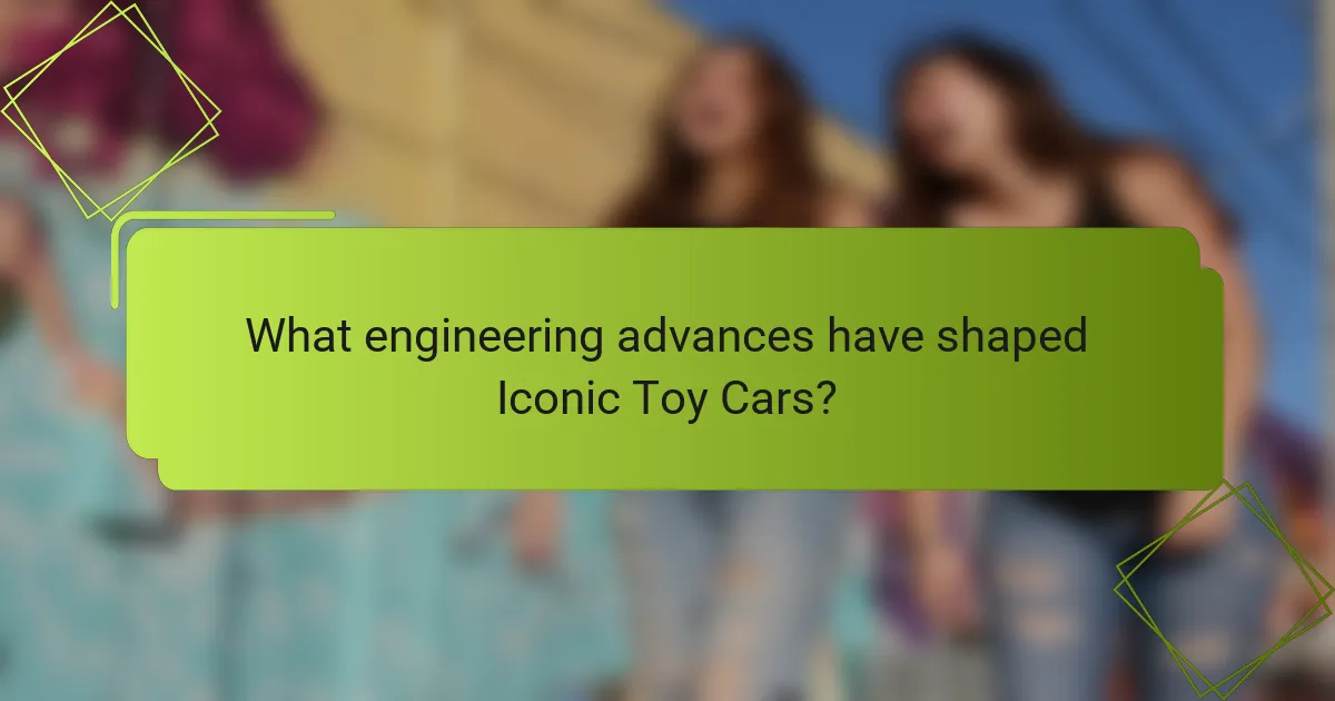 What engineering advances have shaped Iconic Toy Cars?