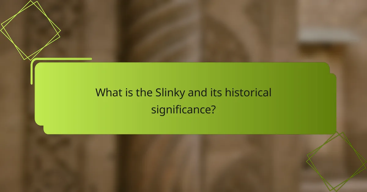 What is the Slinky and its historical significance?